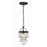 Crystorama Calypso Mini Chandelier, Matte Black