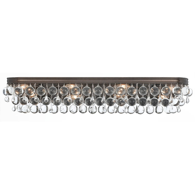 Crystorama Calypso 8 Light Bathroom Vanity, Vibrant Bronze