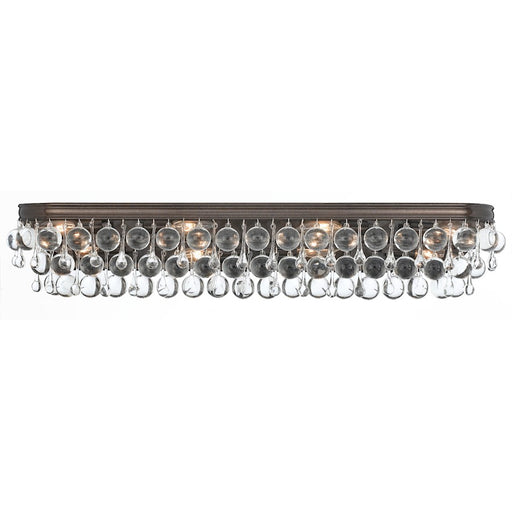 Crystorama Calypso 8 Light Bathroom Vanity, Vibrant Bronze