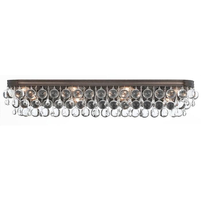 Crystorama Calypso 8 Light Bathroom Vanity, Vibrant Bronze