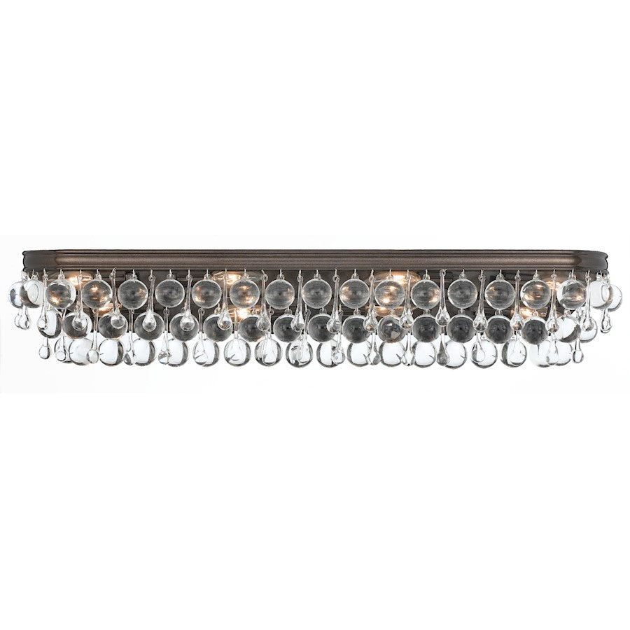 Crystorama Calypso 8 Light Bathroom Vanity, Vibrant Bronze