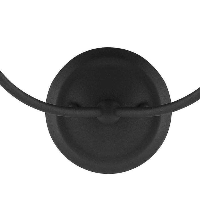 Crystorama Sylvan  Libby Langdon Sconce, Black Forged