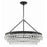 Crystorama Calypso 6 Light 30" Chandelier, Matte Black