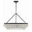 Crystorama Calypso 6 Light 30" Chandelier, Matte Black
