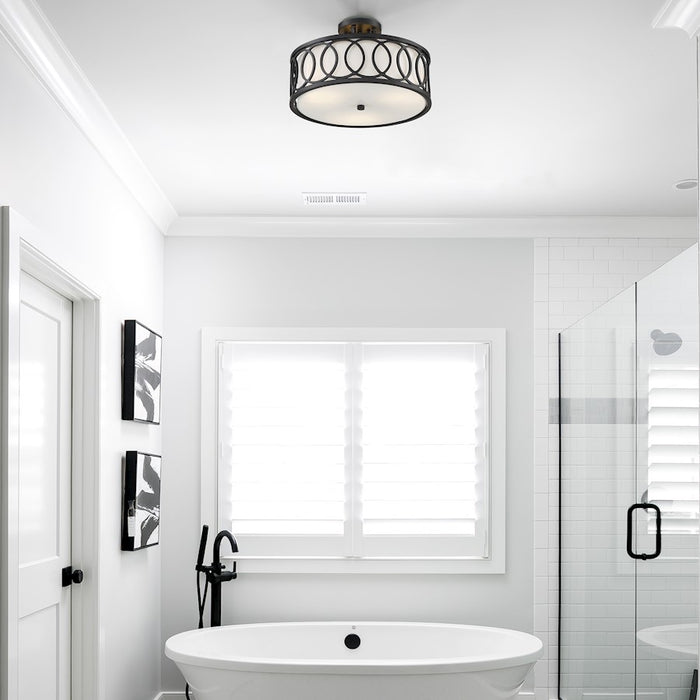 Crystorama Graham 3 Light Ceiling Mount