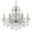 Crystorama Imperial 6 Light Chandelier, Polished Chrome/Italian