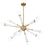 Crystorama Zodiac 12 Light Chandelier, Aged Brass/Matte White