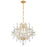 Crystorama Maria Theresa 6 Light Mini Chandelier, Gold