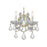 Crystorama Maria Theresa 2 Light Wall Mount, Gold/Clear Italian