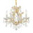 Crystorama Maria Theresa 4 Light Mini Chandelier, Gold/Clear