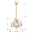 Crystorama Maria Theresa 4 Light Mini Chandelier, Gold/Clear