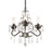 Crystorama Paris Market 3-Light Mini-Chandelier, Bronze
