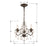 Crystorama Paris Market 3-Light Mini-Chandelier, Bronze