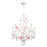 Crystorama Lola 5 Light Chandelier, Wet White