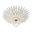 Crystorama Broche 1 Light Flush Mount, Matte White