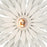 Crystorama Broche 1 Light Flush Mount, Matte White