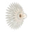 Crystorama Broche 1 Light Sconce, Matte White