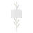 Crystorama Broche 2 Light Sconce, Matte White/White