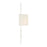 Crystorama Broche 2 Light Sconce, Matte White/White