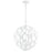 Crystorama Broche Chandelier, Matte White