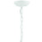 Crystorama Broche Chandelier, Matte White