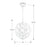 Crystorama Broche Chandelier, Matte White