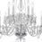 Crystorama Traditional Crystal 10 Light Chandelier, Chrome