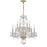 Crystorama Traditional Crystal 10 Light Chandelier, Brass - 5080-PB-CL-I