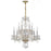 Crystorama Traditional Crystal 10 Light Chandelier, Brass