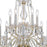 Crystorama Traditional Crystal 10 Light Chandelier, Brass