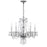 Crystorama Traditional Crystal 5 Light Chandelier, Chrome