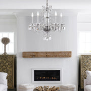 Crystorama Traditional 5 Light Crystal Chrome Chandelier V