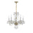Crystorama Traditional Crystal 5 Light Chandelier, Polished Brass - 5085-PB-CL-I