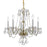 Crystorama Traditional Crystal 5 Light Chandelier, Polished Brass