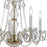 Crystorama Traditional Crystal 5 Light Chandelier, Polished Brass
