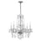 Crystorama Traditional Crystal 6 Light Chandelier, Chrome
