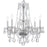 Crystorama Traditional Crystal 6 Light Chandelier, Chrome