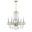 Crystorama Traditional Crystal 6 Light Chandelier, Polished Brass - 5086-PB-CL-I
