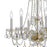 Crystorama Traditional Crystal 6 Light Chandelier, Polished Brass