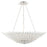 Crystorama Broche 8 Light Chandelier, Matte White