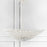 Crystorama Broche 8 Light Chandelier, Matte White
