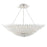Crystorama Broche 8 Light Flush Mount, Matte White
