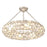 Crystorama Palla 6 Light Semi Flush Mount, Antique Silver