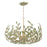 Crystorama Broche 6 Light Chandelier, Champagne Green Tea - 533-CT