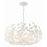 Crystorama Broche 6 Light 27" Chandelier, Matte White
