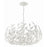 Crystorama Broche 6 Light 27" Chandelier, Matte White