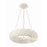 Crystorama Broche 6 Light Chandelier, Matte White