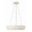 Crystorama Broche 6 Light Chandelier, Matte White