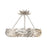 Crystorama Broche 6 Light Semi Flush Mount, Antique Silver