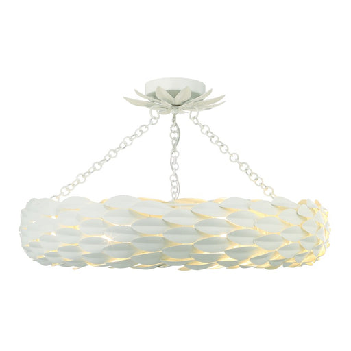 Crystorama Broche Semi Flush Mount